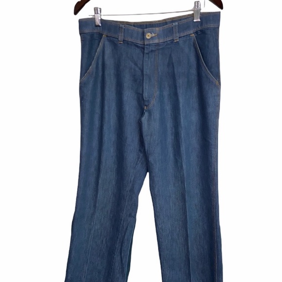 Vintage Deadstock 70’s Orange Tab Levis Action Slack Jeans - Picture 3 of 14